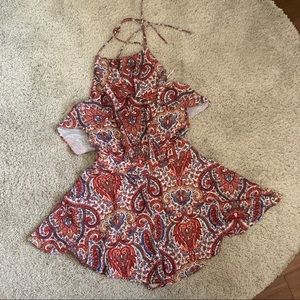 FINDERS WILLOW PLAYSUIT HENNA PRINT SMALL